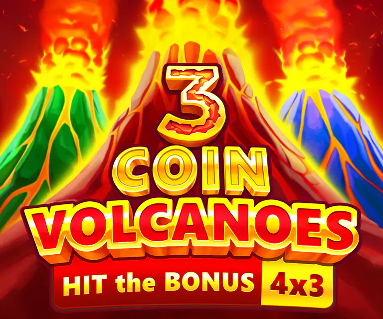 3 Coin Volcanoes é uma nova slot da 3 Oaks