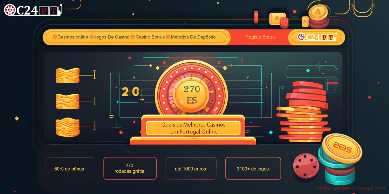 Revisão dos melhores casinos online com bónus para o registo no OC24PT