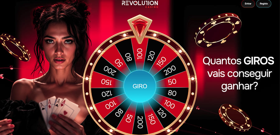 Bónus exclusivo do Revolution Casino, gire a roda da sorte e ganhe